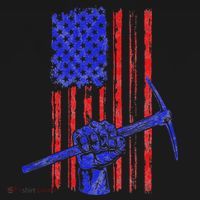 Miner American Flag Mining Gift Pick Usa Patriotic Sweatshirt thumb 3