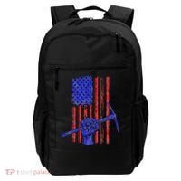 Miner American Flag Mining Gift Pick Usa Patriotic Backpack thumb 0