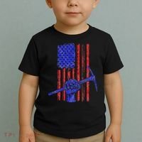 Miner American Flag Mining Gift Pick Usa Patriotic Toddler T-Shirt thumb 2