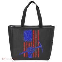 Miner American Flag Mining Gift Pick Usa Patriotic Tote Bag thumb 0