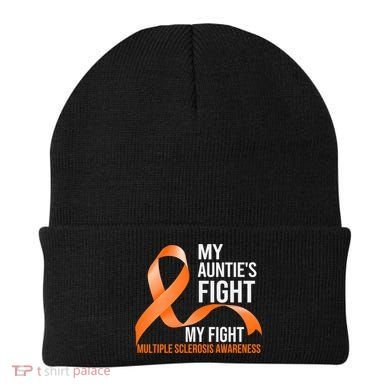 My Auntie's Fight My Fight Multiple Sclerosis Ms Warrior Gift Beanie