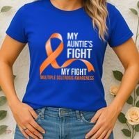 My Auntie's Fight My Fight Multiple Sclerosis Ms Warrior Gift Women's T-Shirt thumb 2