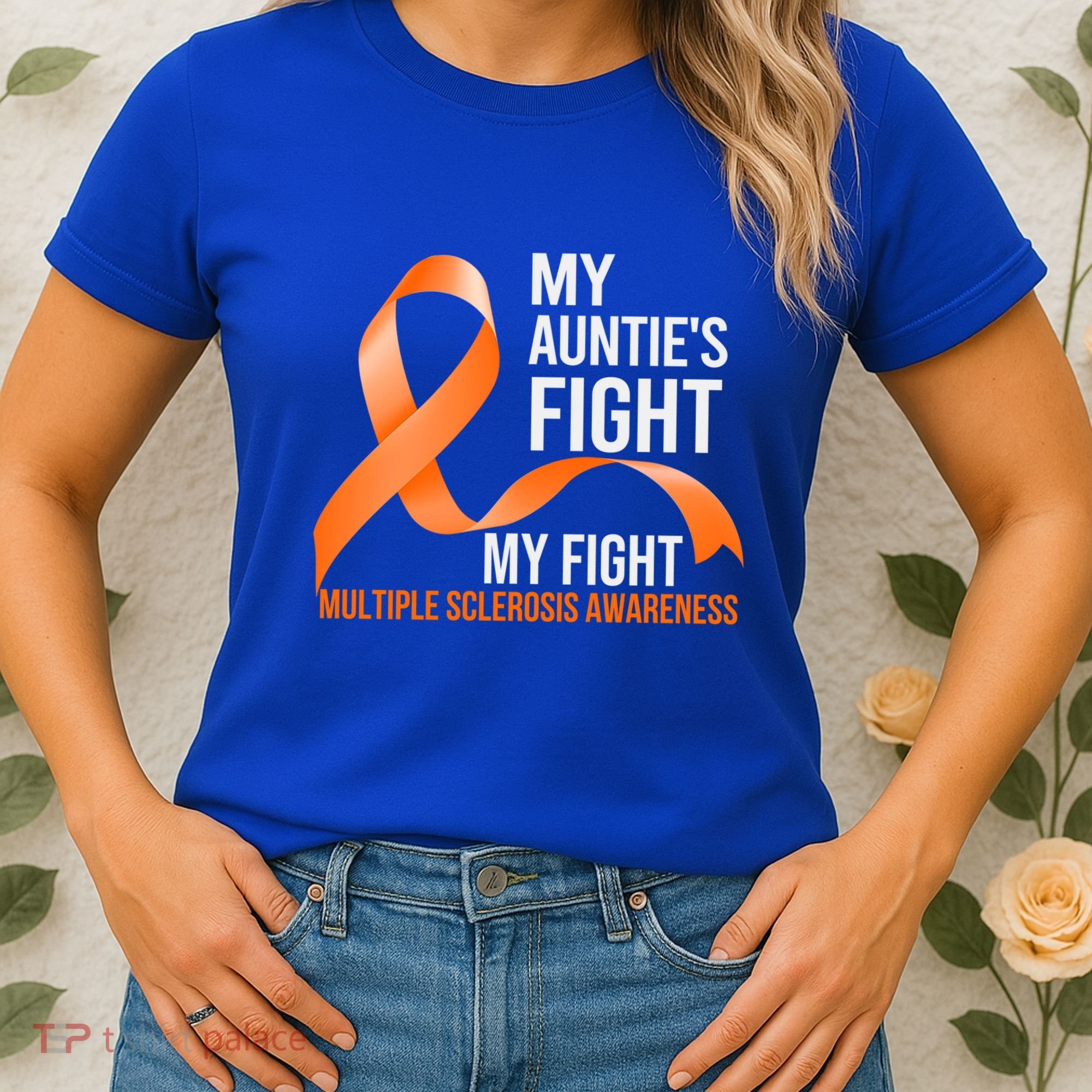 My Auntie's Fight My Fight Multiple Sclerosis Ms Warrior Gift Women's T-Shirt