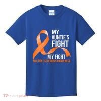My Auntie's Fight My Fight Multiple Sclerosis Ms Warrior Gift Kids T-Shirt thumb 0