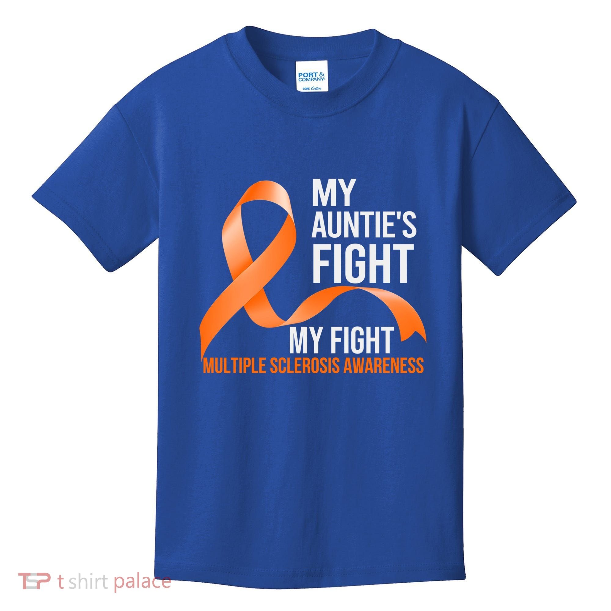 My Auntie's Fight My Fight Multiple Sclerosis Ms Warrior Gift Kids T-Shirt