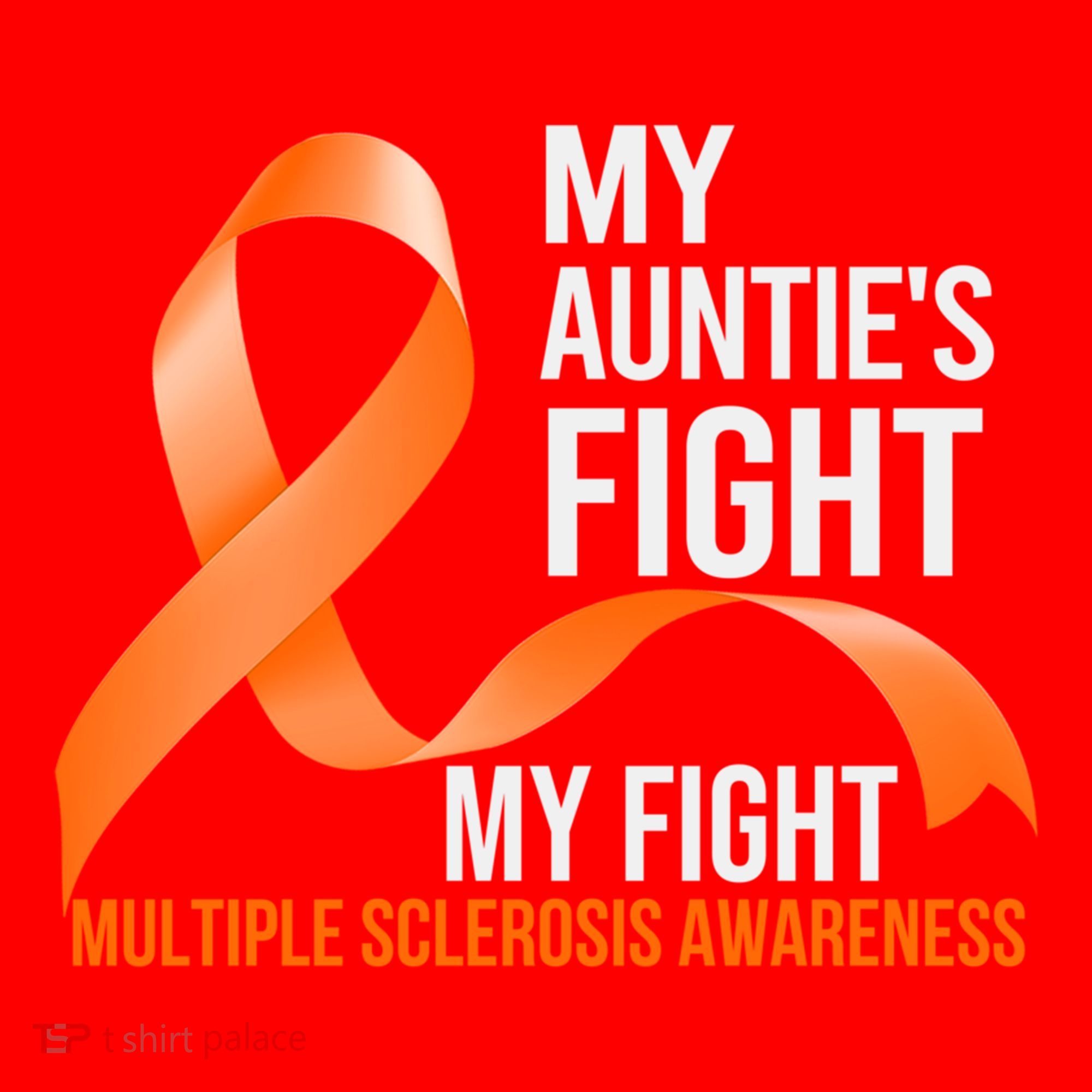My Auntie's Fight My Fight Multiple Sclerosis Ms Warrior Gift Santa Hat
