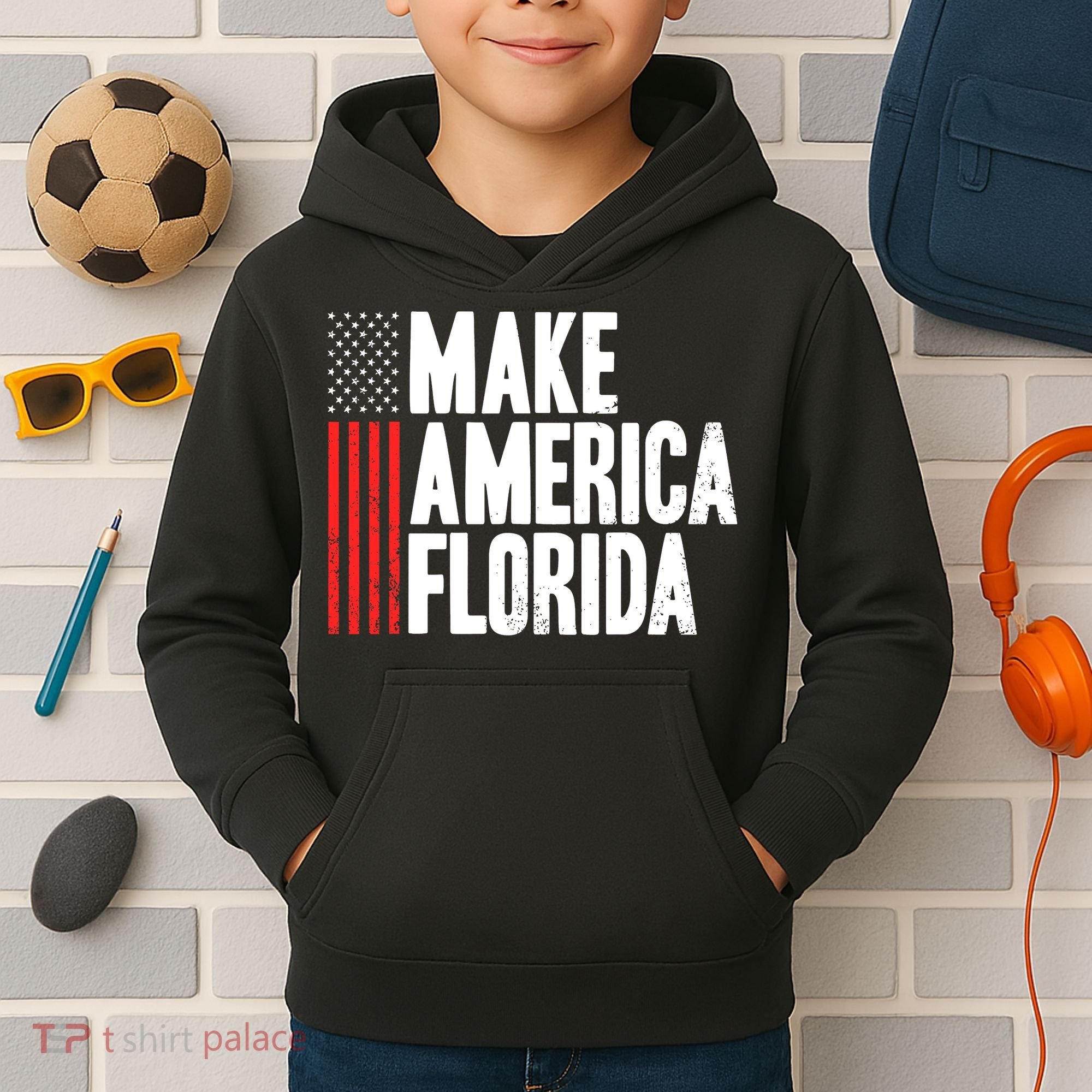 Make America Florida Presidential Election Vote Kids Hoodie