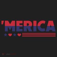 Merica American Flag Stars Stripes Hearts Women's Sweatshirt thumb 2