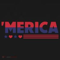 Merica American Flag Stars Stripes Hearts Toddler Hoodie thumb 2