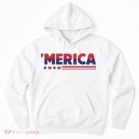 Merica American Flag Stars Stripes Hearts Hoodie thumb 0