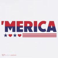 Merica American Flag Stars Stripes Hearts Women's Hoodie thumb 2
