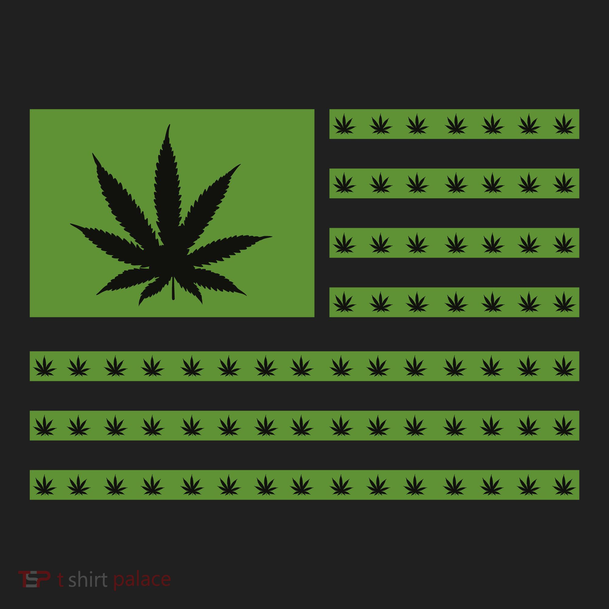 Marijuana American Flag Women's Sweatshirt