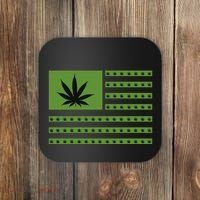 Marijuana American Flag Coaster thumb 0