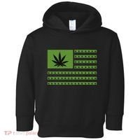 Marijuana American Flag Toddler Hoodie thumb 0