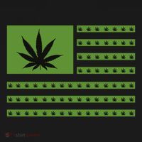 Marijuana American Flag Toddler Hoodie thumb 2