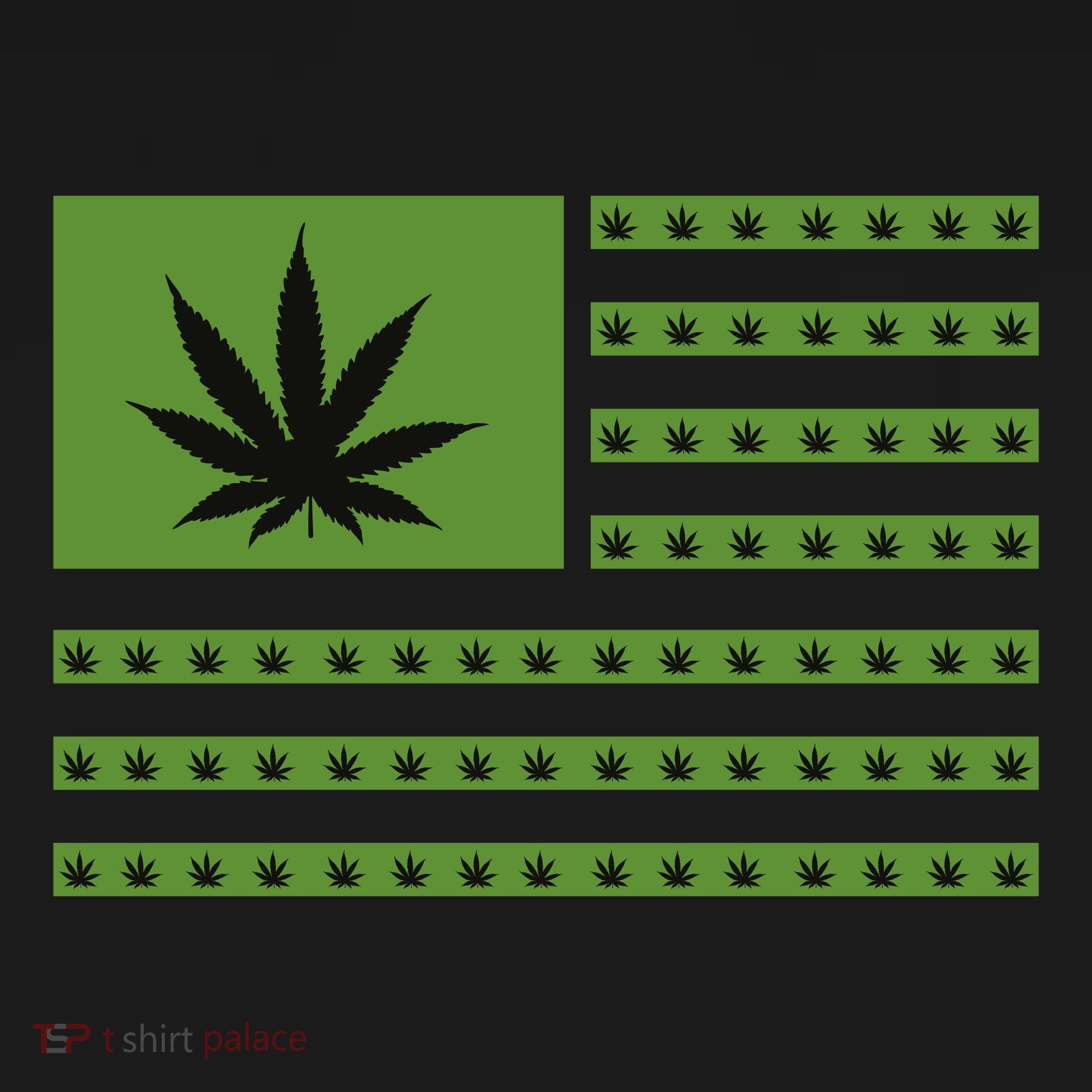 Marijuana American Flag Toddler Hoodie