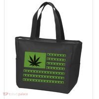 Marijuana American Flag Tote Bag thumb 3