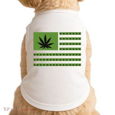 Marijuana American Flag Doggie Tank