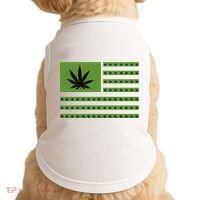 Marijuana American Flag Doggie Tank thumb 0