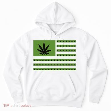 Marijuana American Flag Hoodie