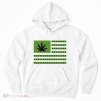 Marijuana American Flag Hoodie thumb 0