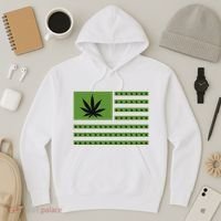 Marijuana American Flag Hoodie thumb 3
