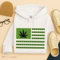 Marijuana American Flag Hoodie thumb 4