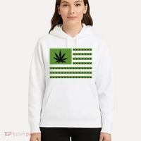 Marijuana American Flag Hoodie thumb 5