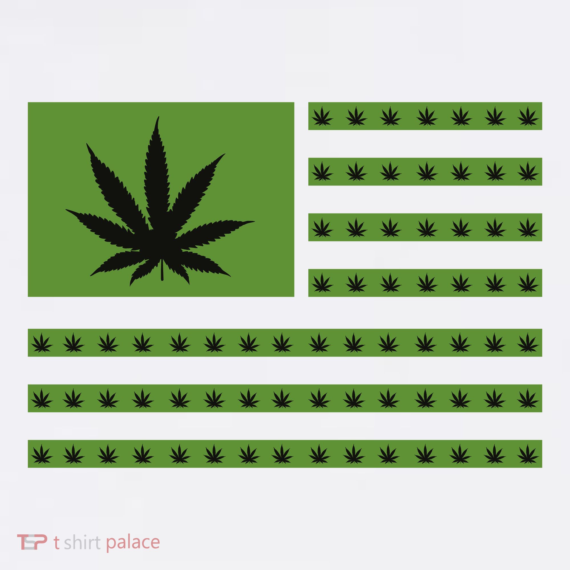 Marijuana American Flag Hoodie