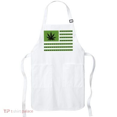 Marijuana American Flag Apron