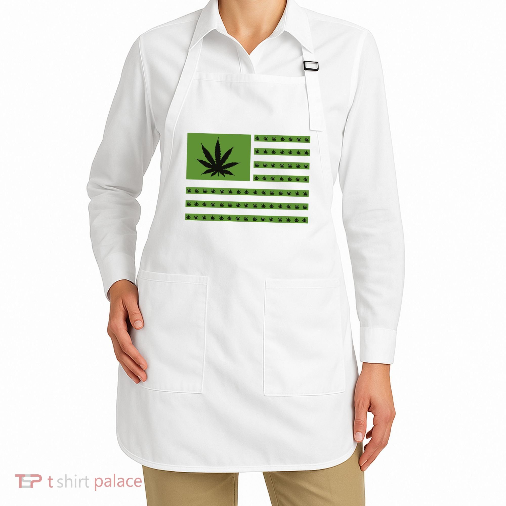 Marijuana American Flag Apron