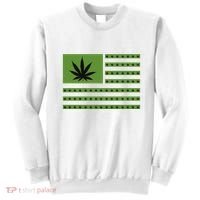 Marijuana American Flag Sweatshirt thumb 0
