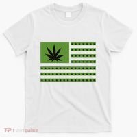 Marijuana American Flag T-Shirt thumb 0