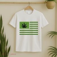 Marijuana American Flag T-Shirt thumb 2