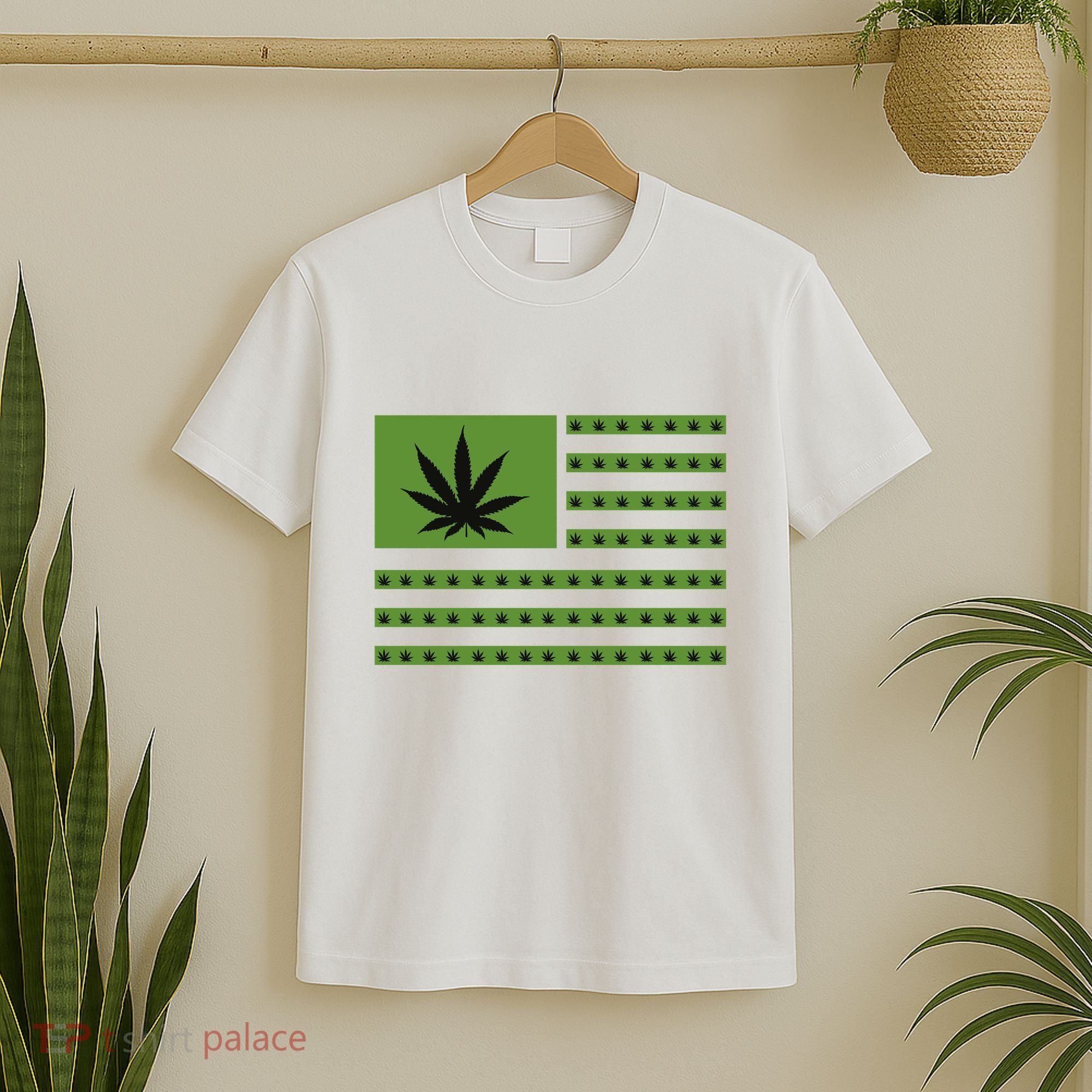 Marijuana American Flag T-Shirt