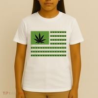 Marijuana American Flag T-Shirt thumb 4