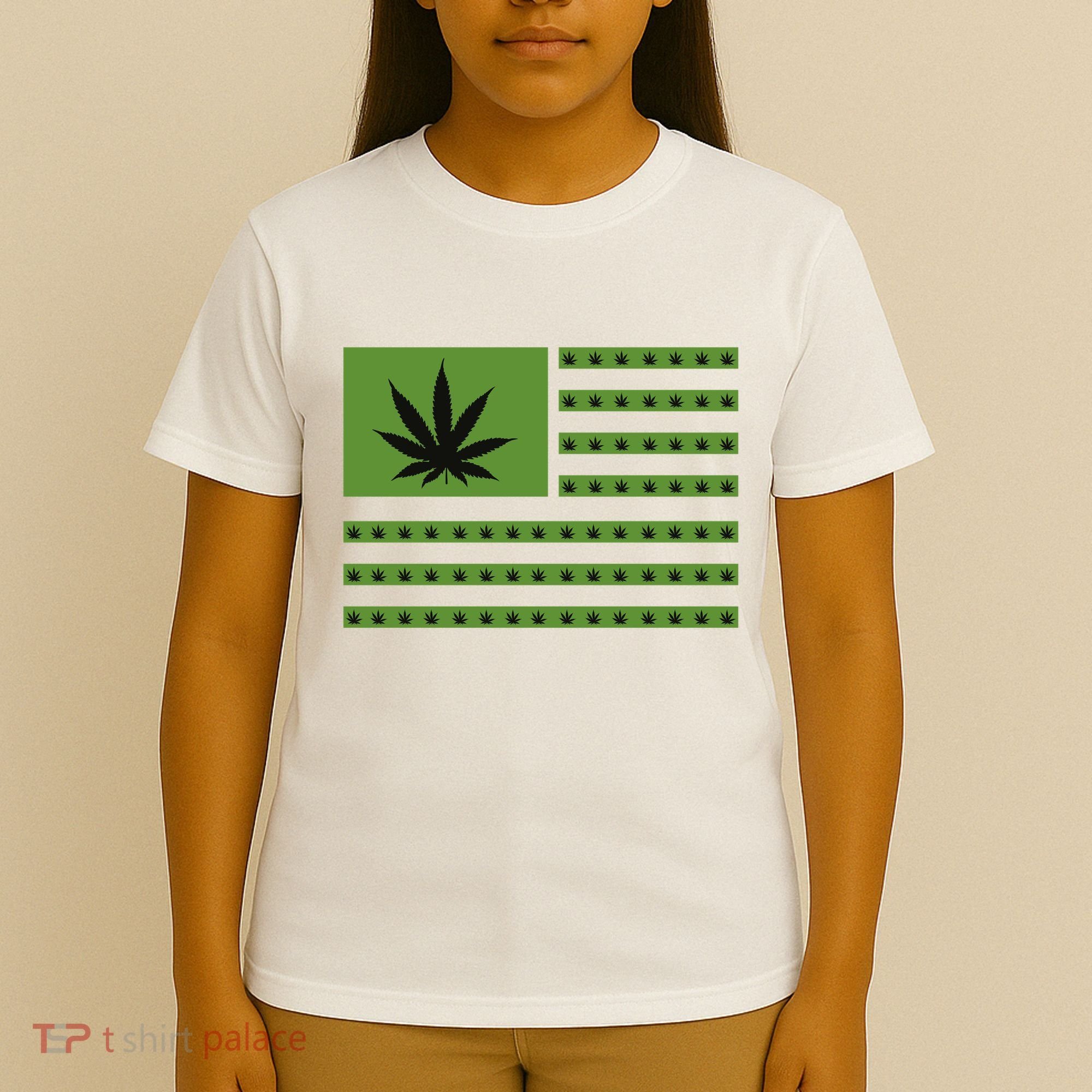 Marijuana American Flag T-Shirt