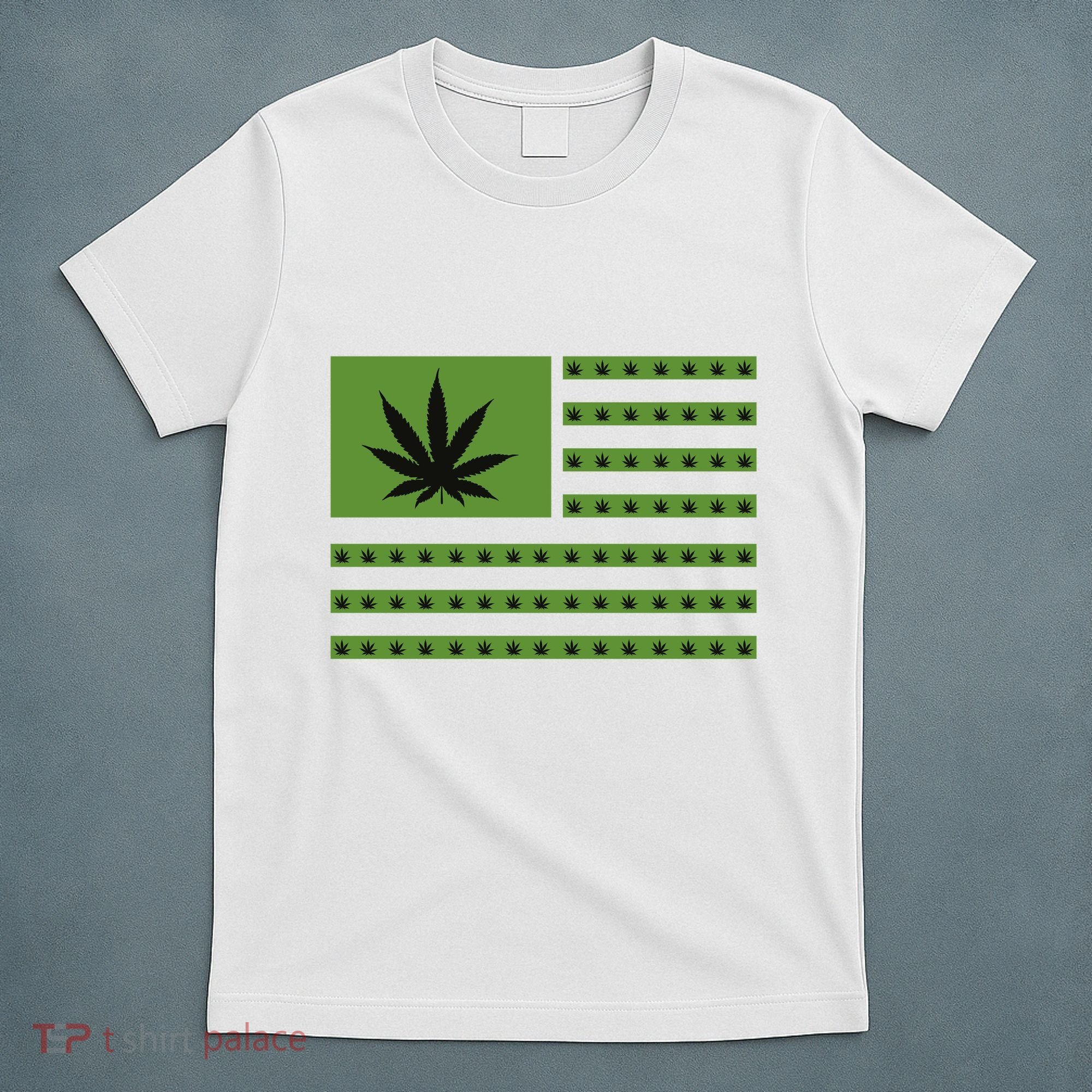 Marijuana American Flag T-Shirt