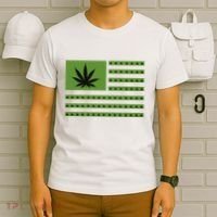 Marijuana American Flag T-Shirt thumb 6