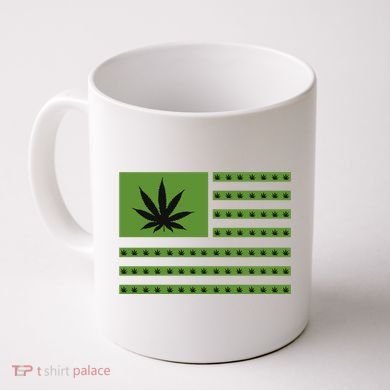 Marijuana American Flag Coffee Mug