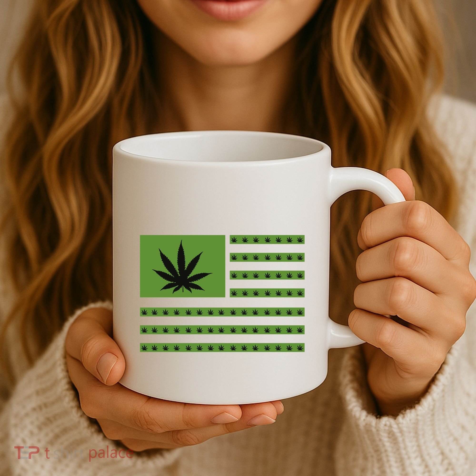 Marijuana American Flag Coffee Mug