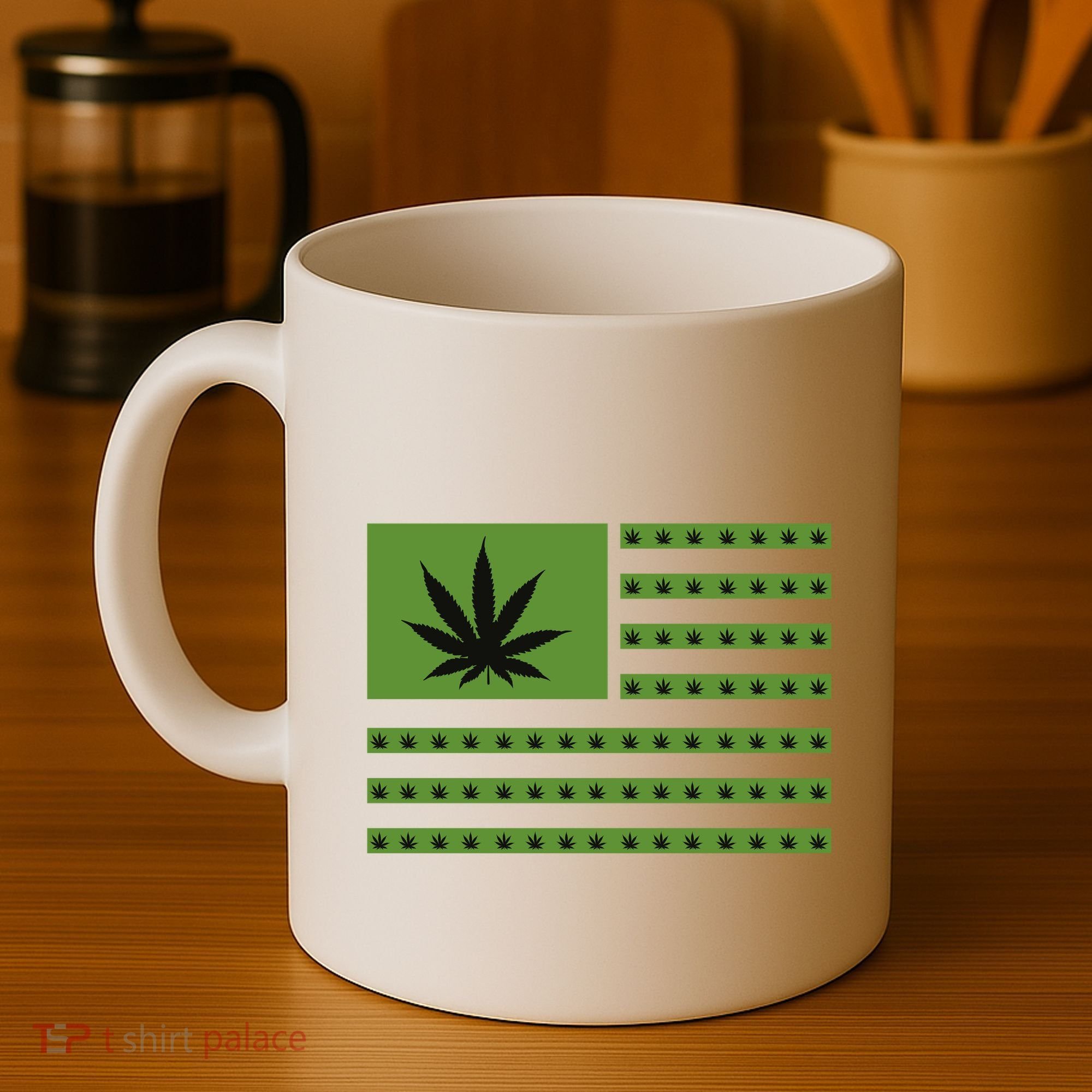 Marijuana American Flag Coffee Mug