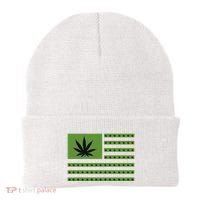 Marijuana American Flag Beanie thumb 0