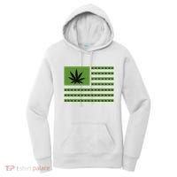 Marijuana American Flag Women's Hoodie thumb 0