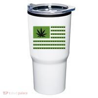 Marijuana American Flag Tumbler thumb 0