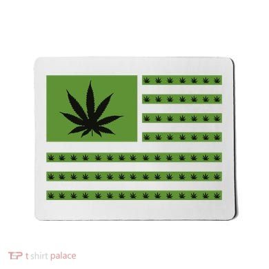 Marijuana American Flag Mousepad