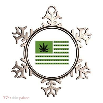 Marijuana American Flag Ornament