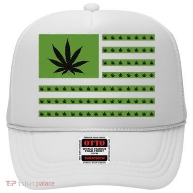 Marijuana American Flag Hat