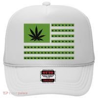 Marijuana American Flag Hat thumb 0