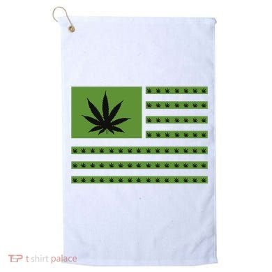 Marijuana American Flag Golf Towel